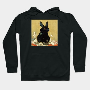 A black rabbit Hoodie